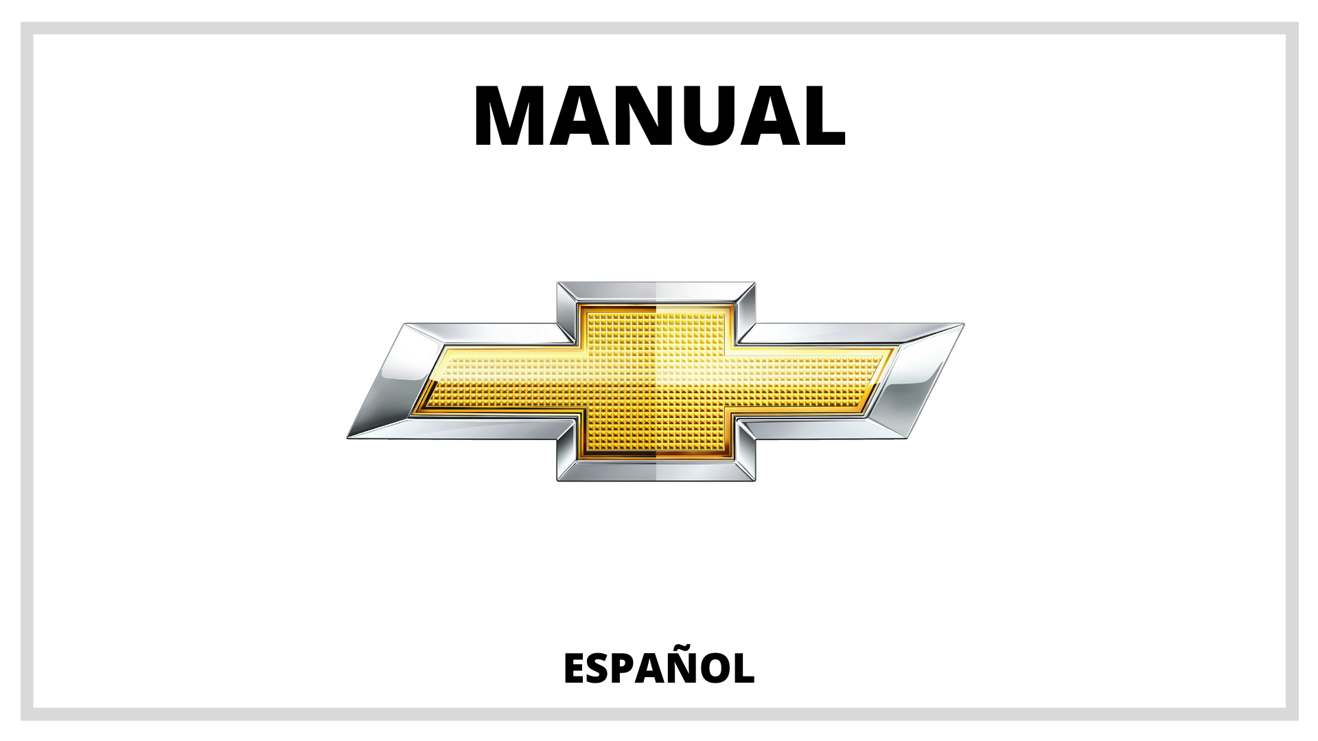 Manuales Chevrolet