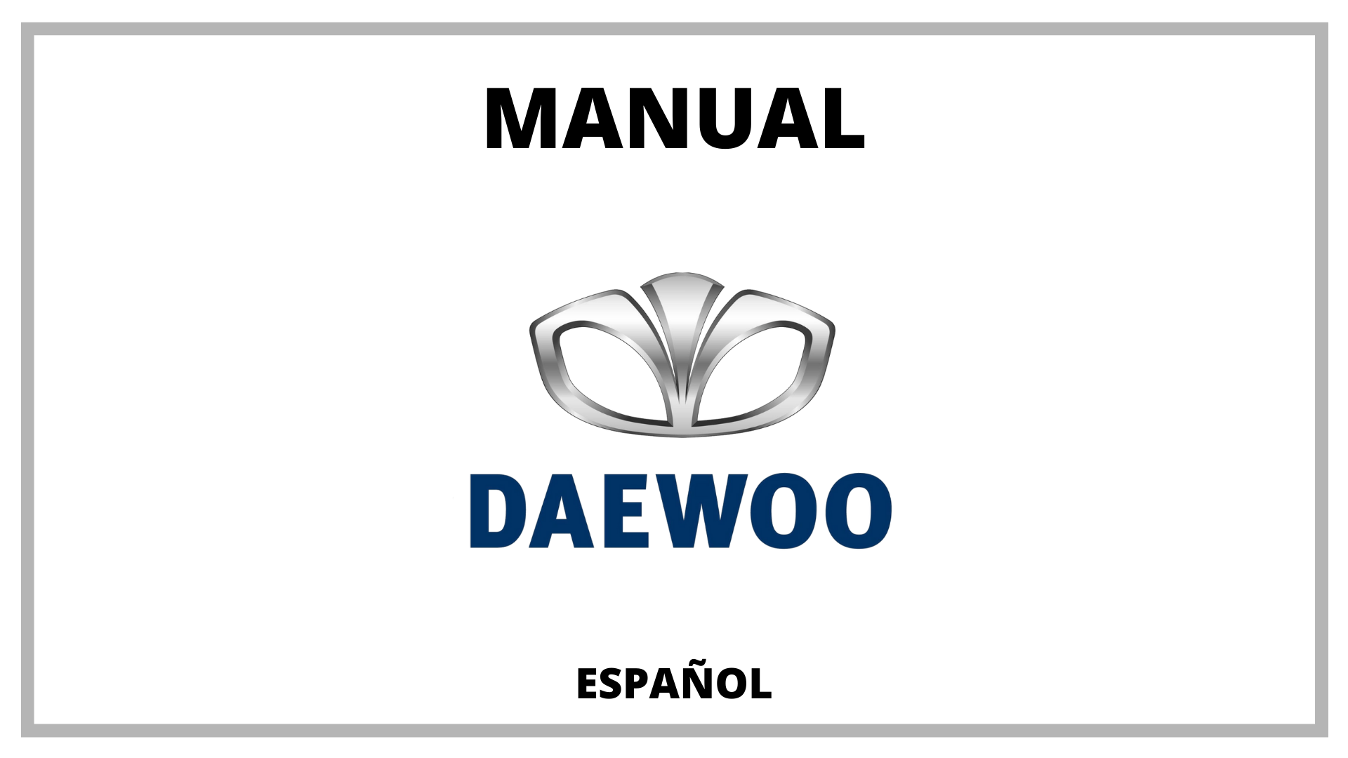 Manuales Daewoo