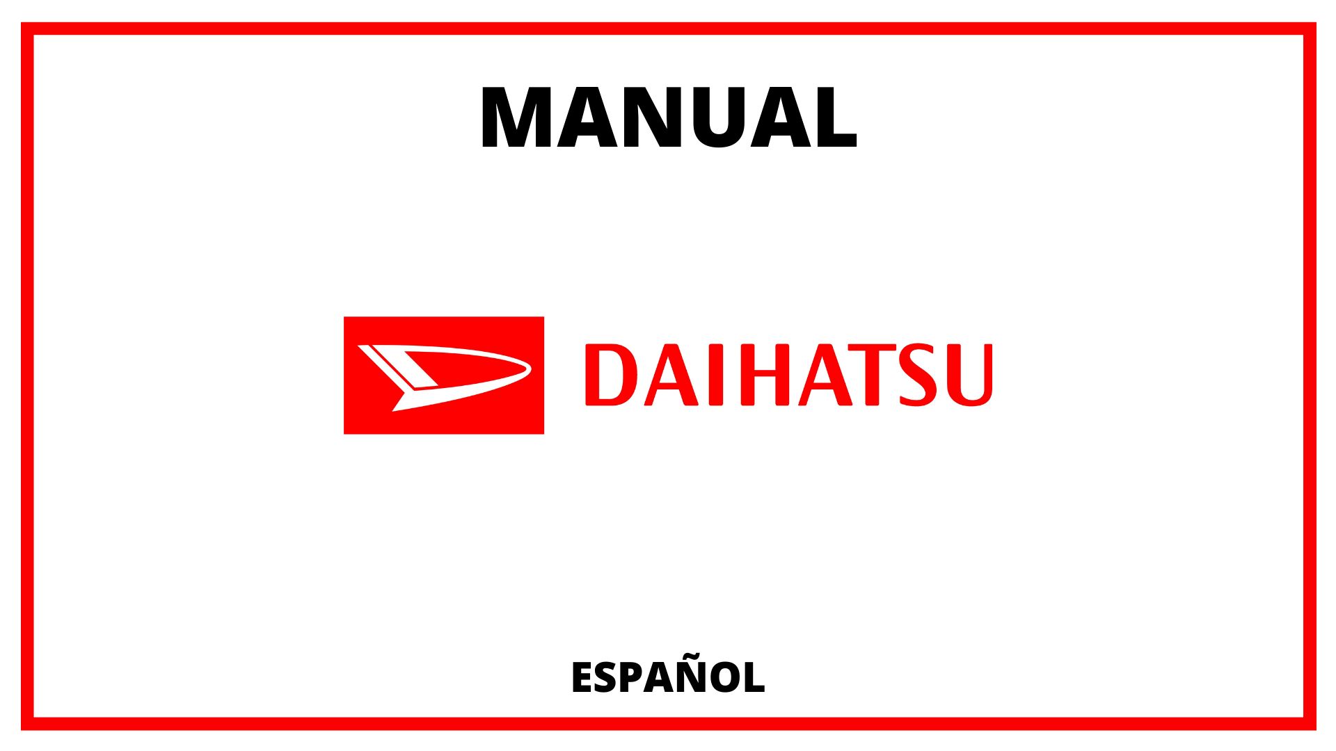 Manuales Daihatsu
