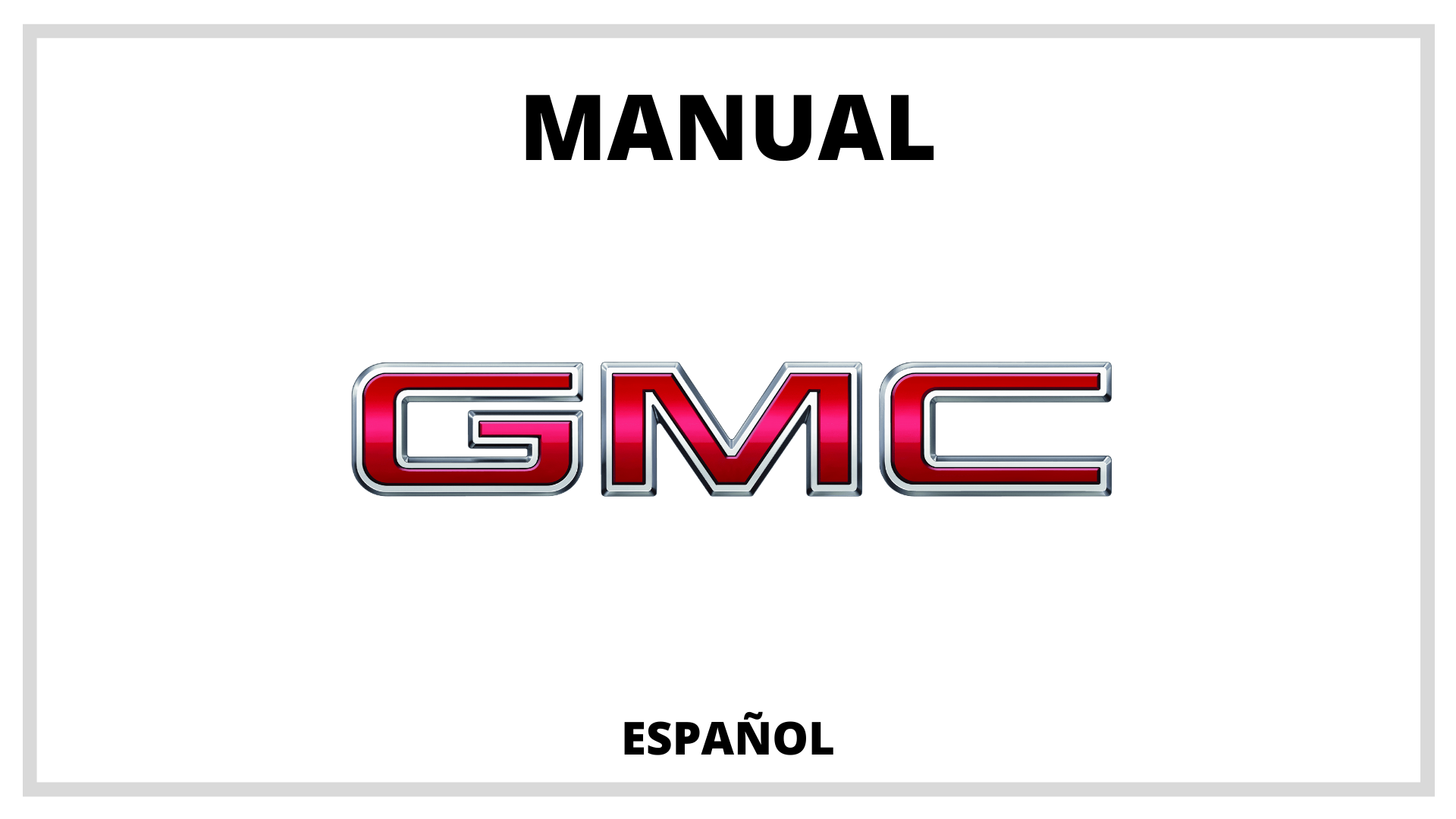 Manuales GMC