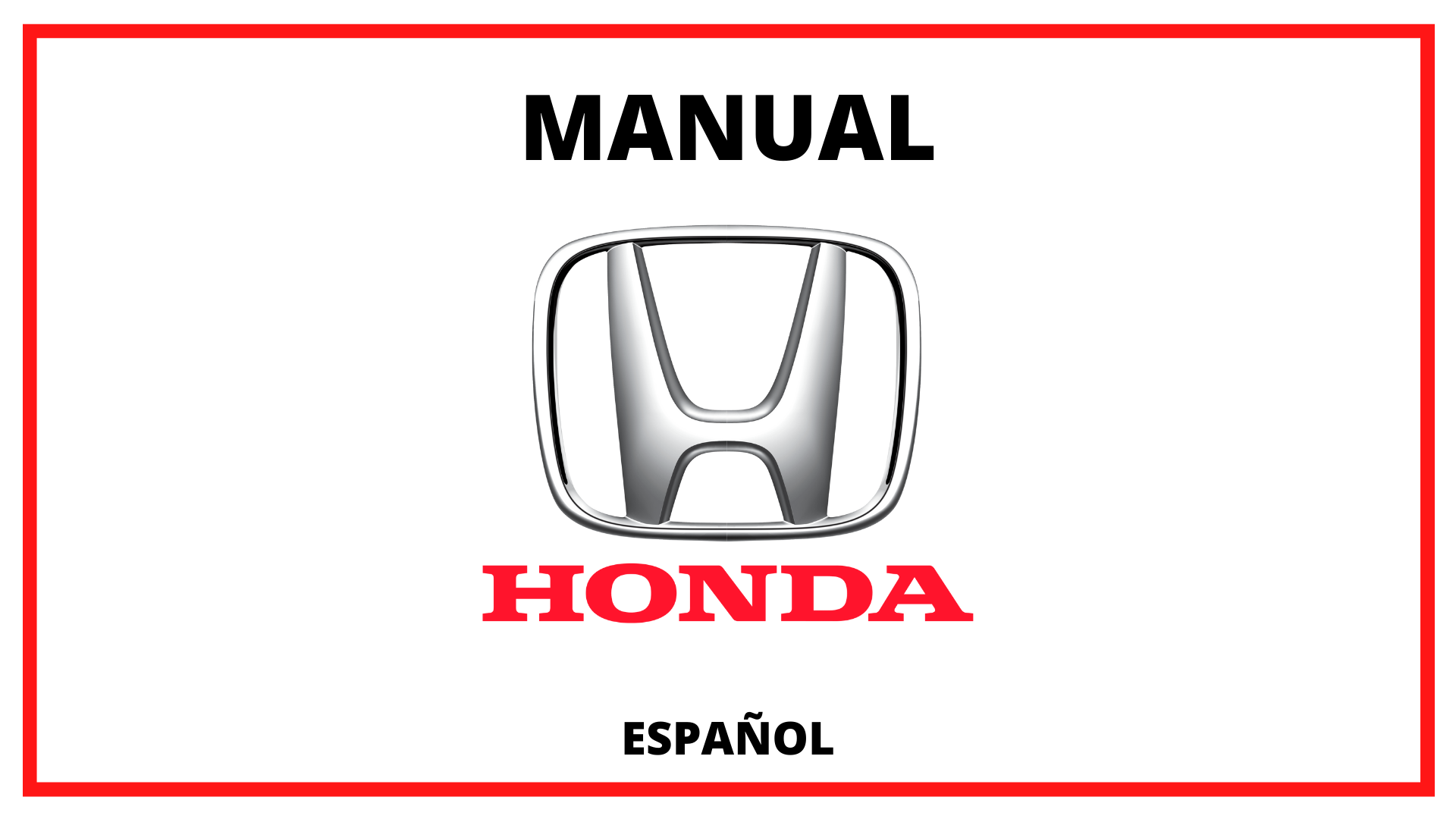 Manuales Honda