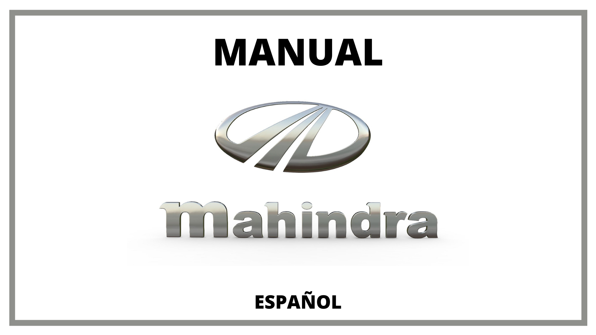 Manuales Mahindra