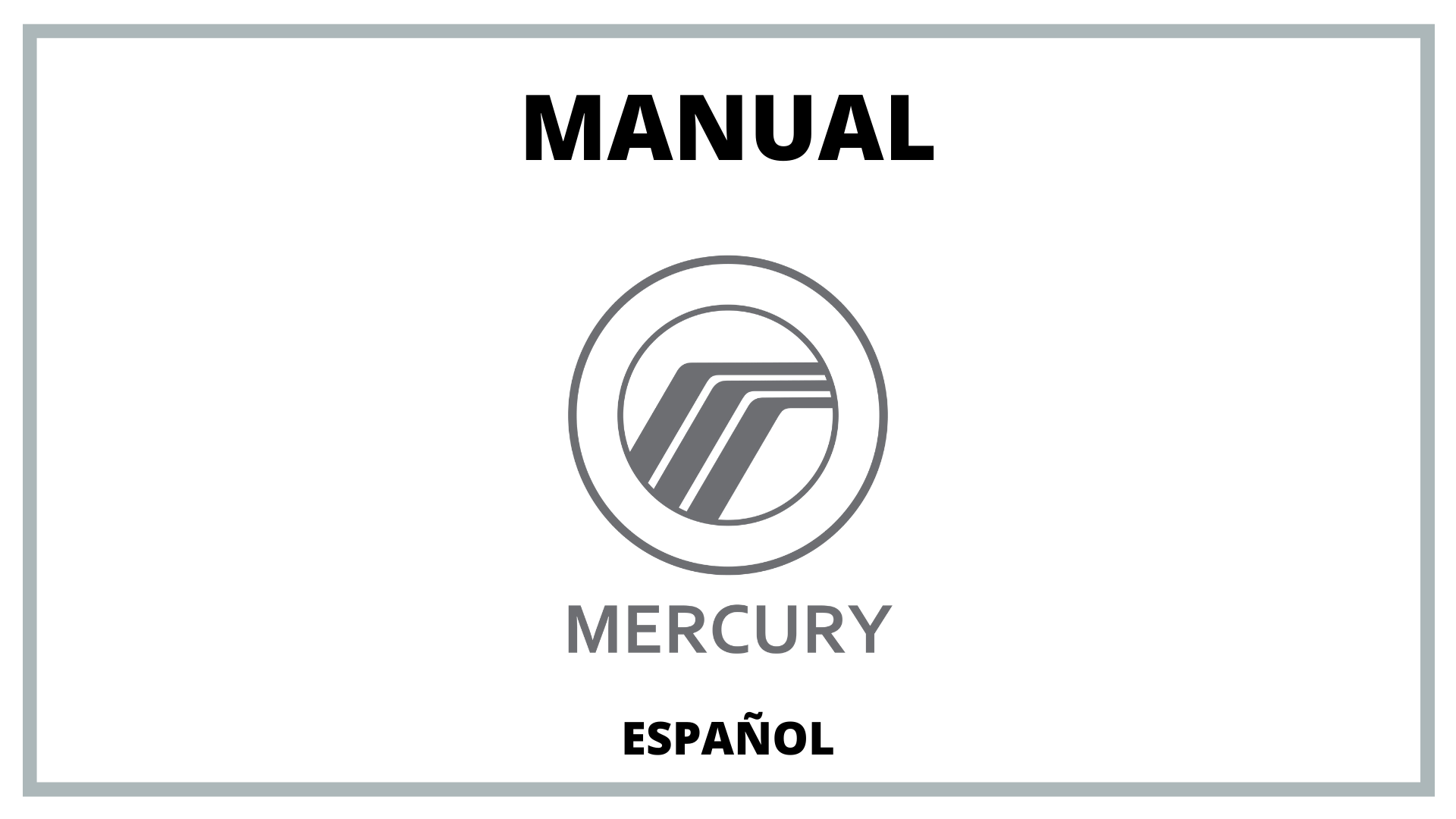Manuales Mercury
