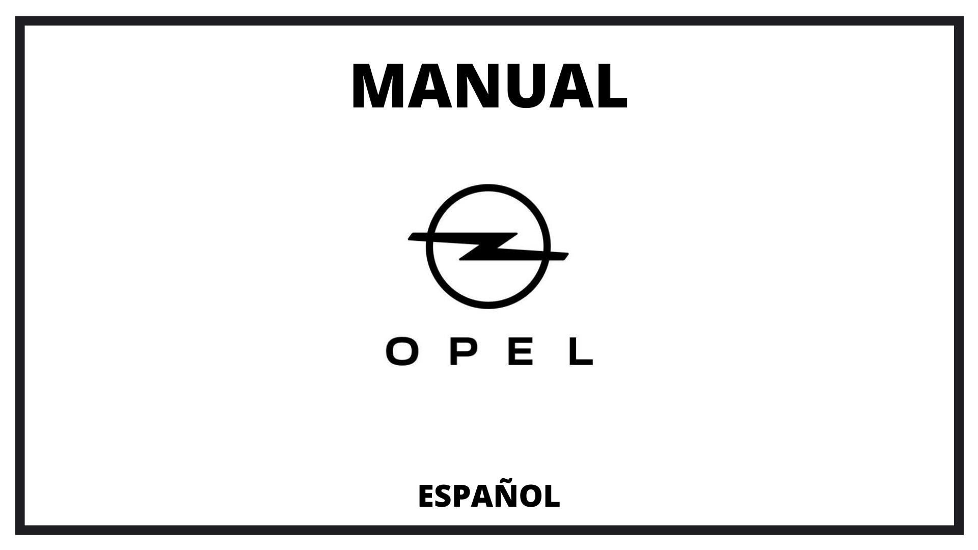Manuales Opel