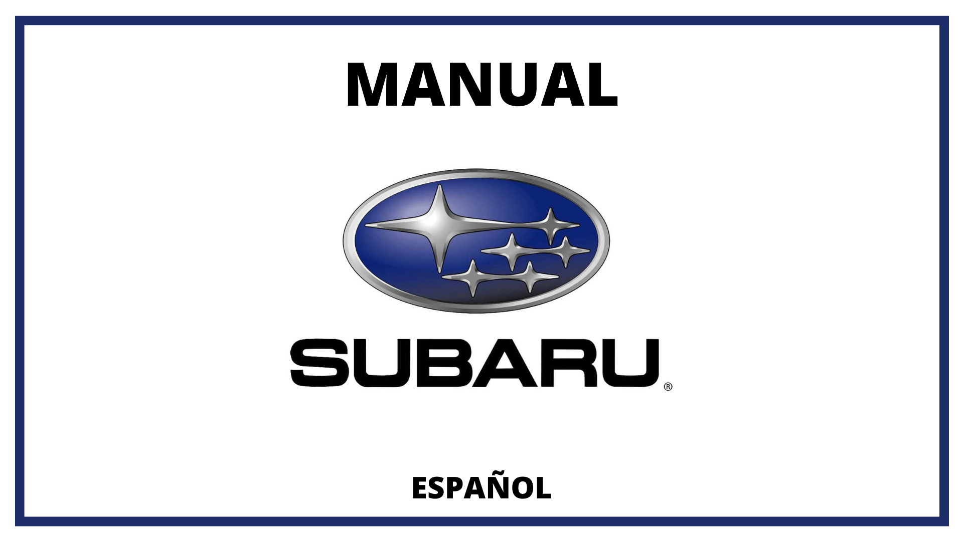 Manuales Subaru