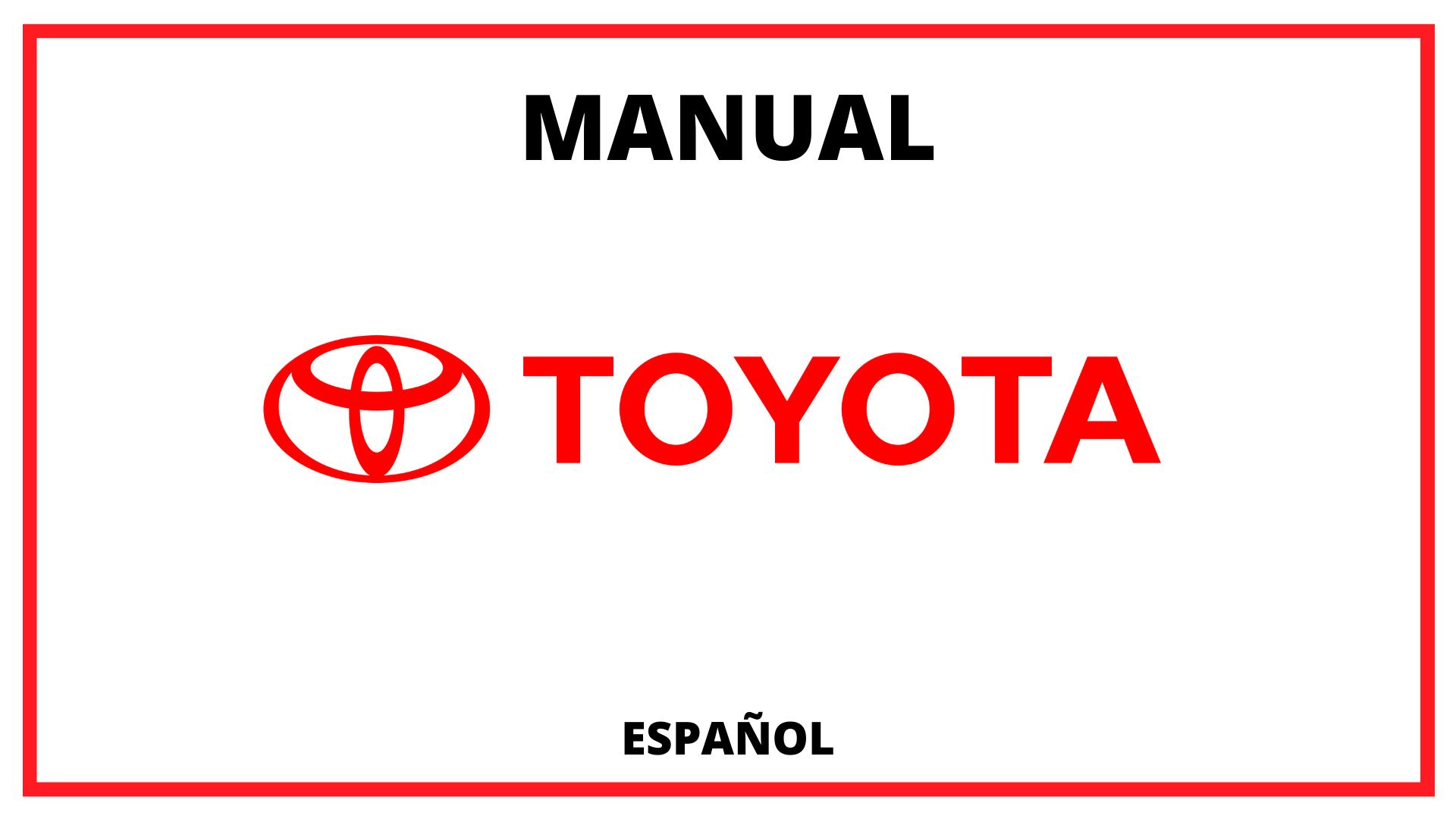 Manuales Toyota